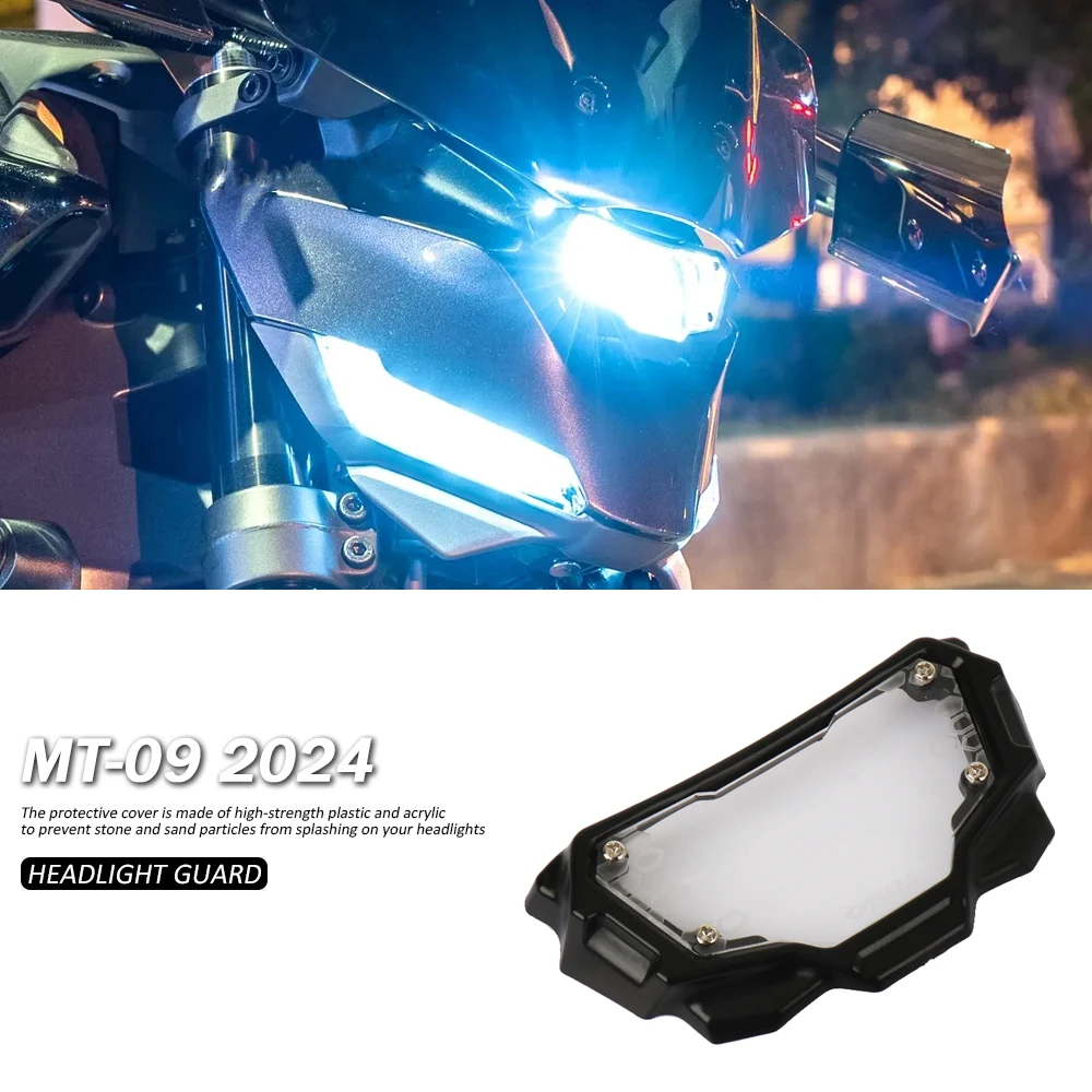 

New Motorcycle Accessories Headlight Protector Head Lights Guard Cover For Yamaha MT09 MT 09 mt09 MT-09 2024 2025