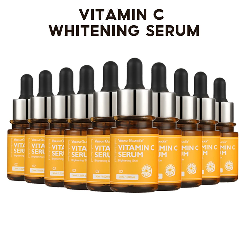 VIBRANT GLAMOUR Vitamin C Face Serum Moisturizing Antioxidant Whitening Promoting Collagen Production Supple Skin 30ML