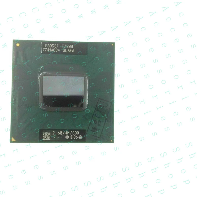 PP+ FOR Intel Core 2 Duo T7800 SLAF6 2.6GHz 4MB Dual-core Mobile CPU Processor Socket P