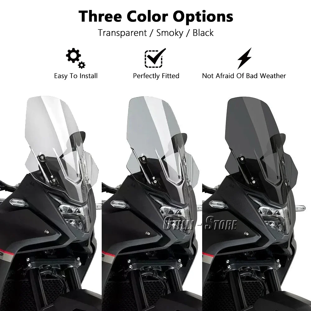لهوندا XL750 Transalp 2023 2024 اكسسوارات الدراجات النارية جديد الزجاج الأمامي حاجز الرياح واقي للشاشة