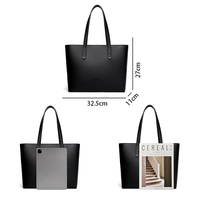 New High Quality Fashion Soft Leather Women\'s Bucket Bag Luxury Trendy Women Handbag Large Capacity Female Shopping Bags Wallet