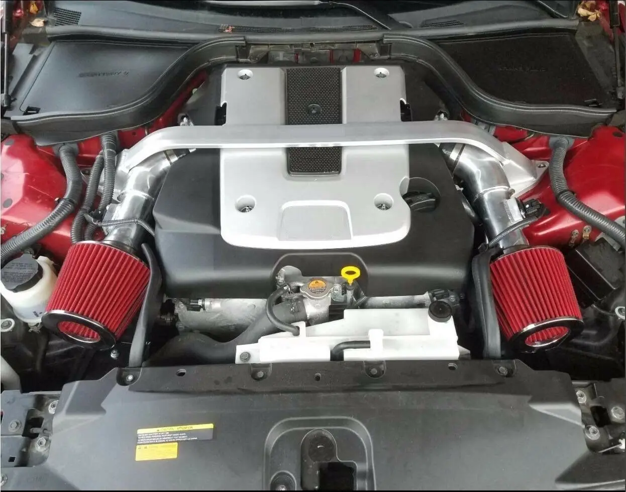 Black Cold Air Intake System Filter Kit for  2008-2013 Infiniti G37 3.7L 2009-2019Nissan 370Z 2014-2015 Infiniti Q50
