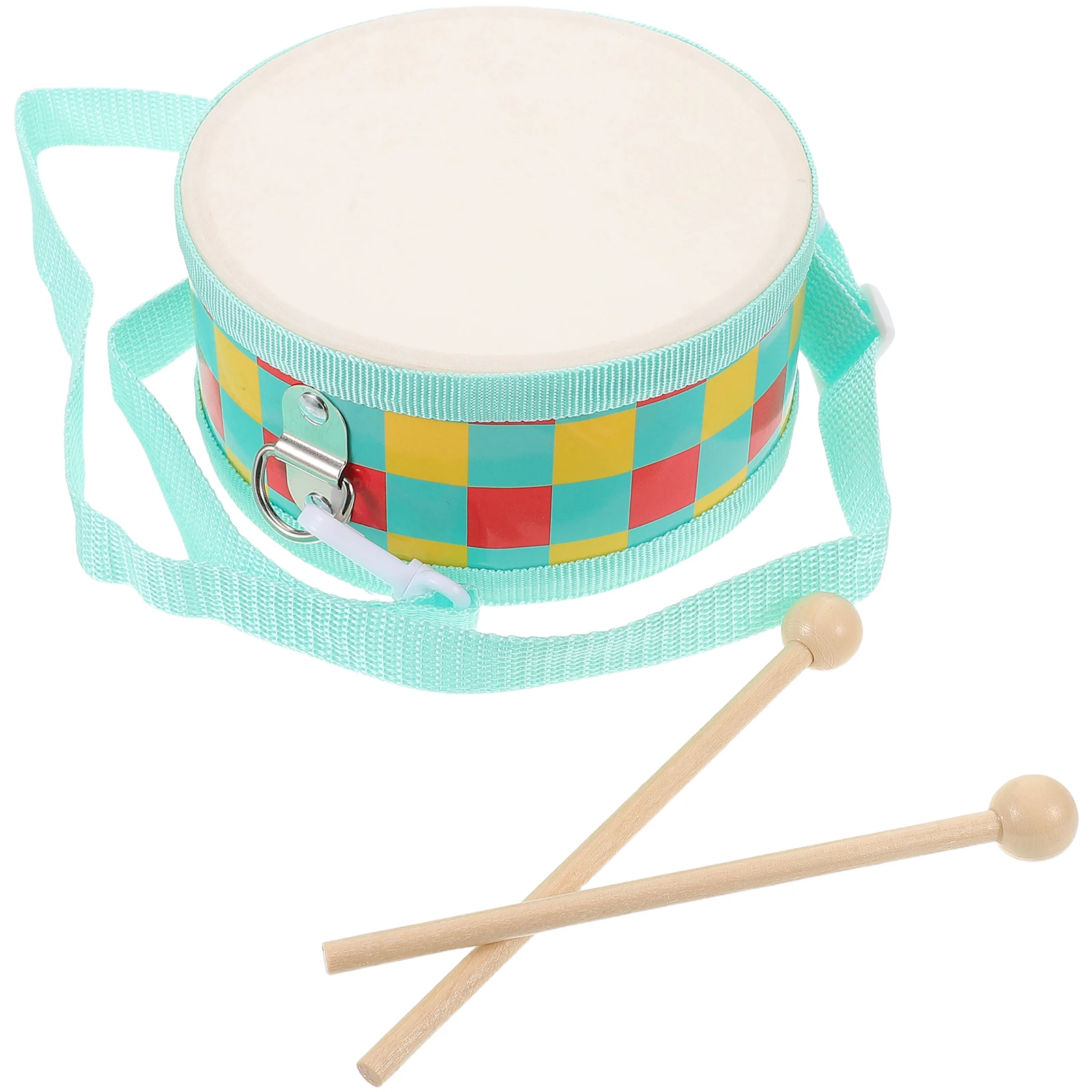 

Kids Wooden Double Sided Drum Handheld Percussion Instrument For Early Music Education Portable Toddler Musical Children