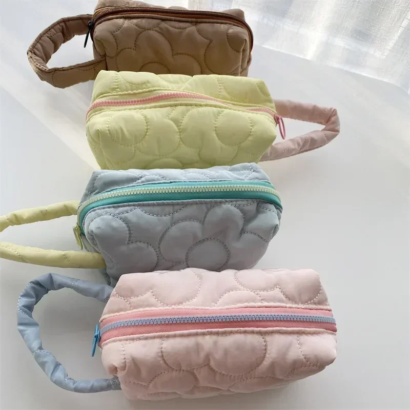 New Korean Fashion Girls Cosmetic Bags Large Capacity Women Zipper Makeup Storage Bag Beauty Case