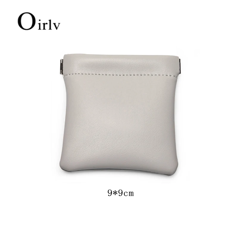 Oirlv 5 teile/los Automatische Abdichtung Schmuck Organizer Bag Kosmetik Lagerung Tasche Mode Mehrere Farben PU Leder Anpassen Logo