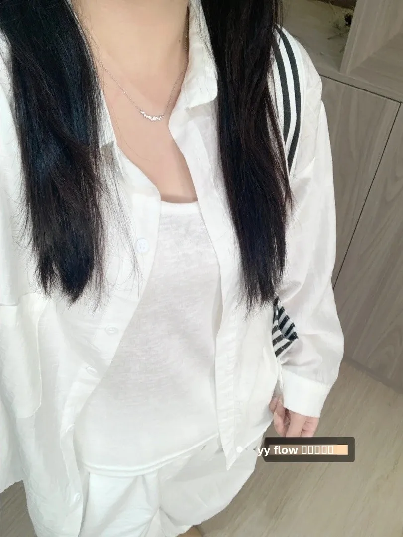 

Защита от солнца, ледяной шелк, женский тонкий модели, белый лиоцелл, открытый кардиган, верхняя одежда, топ French Sle, стандартная длина, све