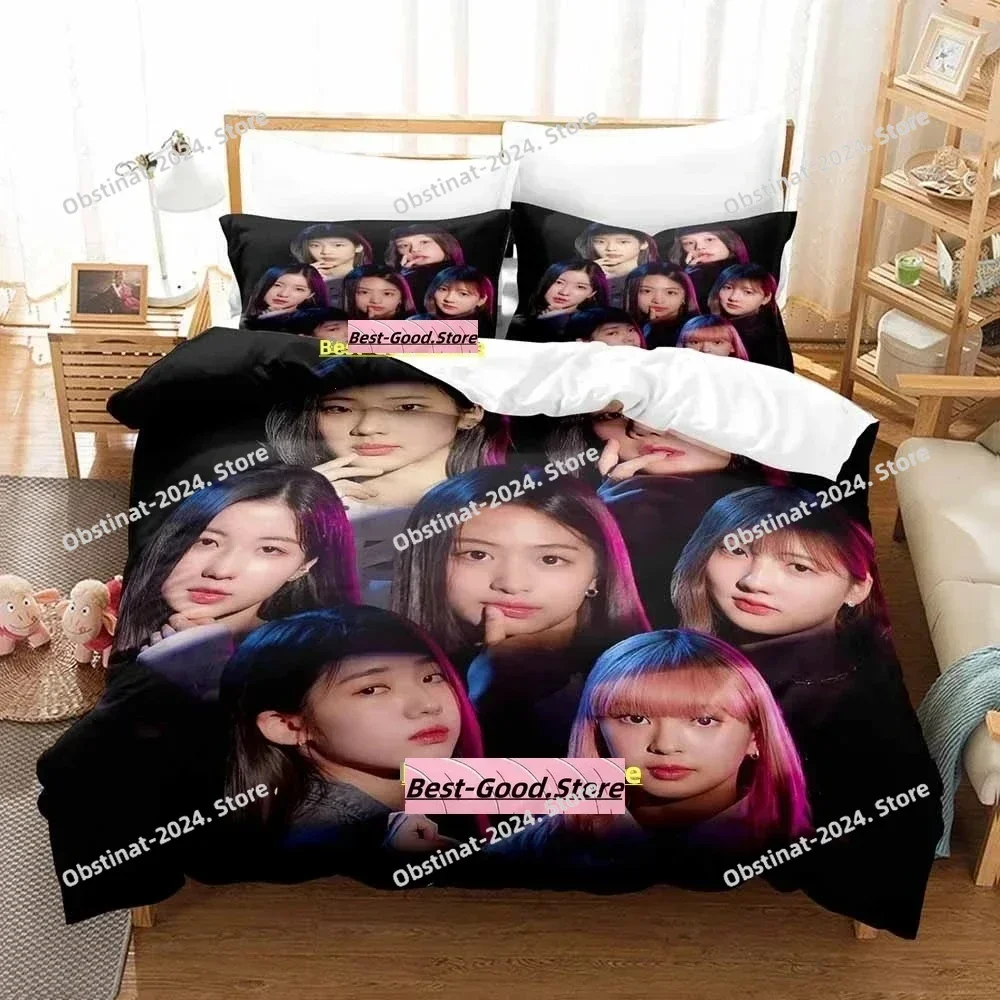 

2024 BabyMonster Bedding Set Single Twin Full Queen King Size Bed Set Adult Kid Bedroom Duvetcover Sets 3D Kpop Bed Sheet Set