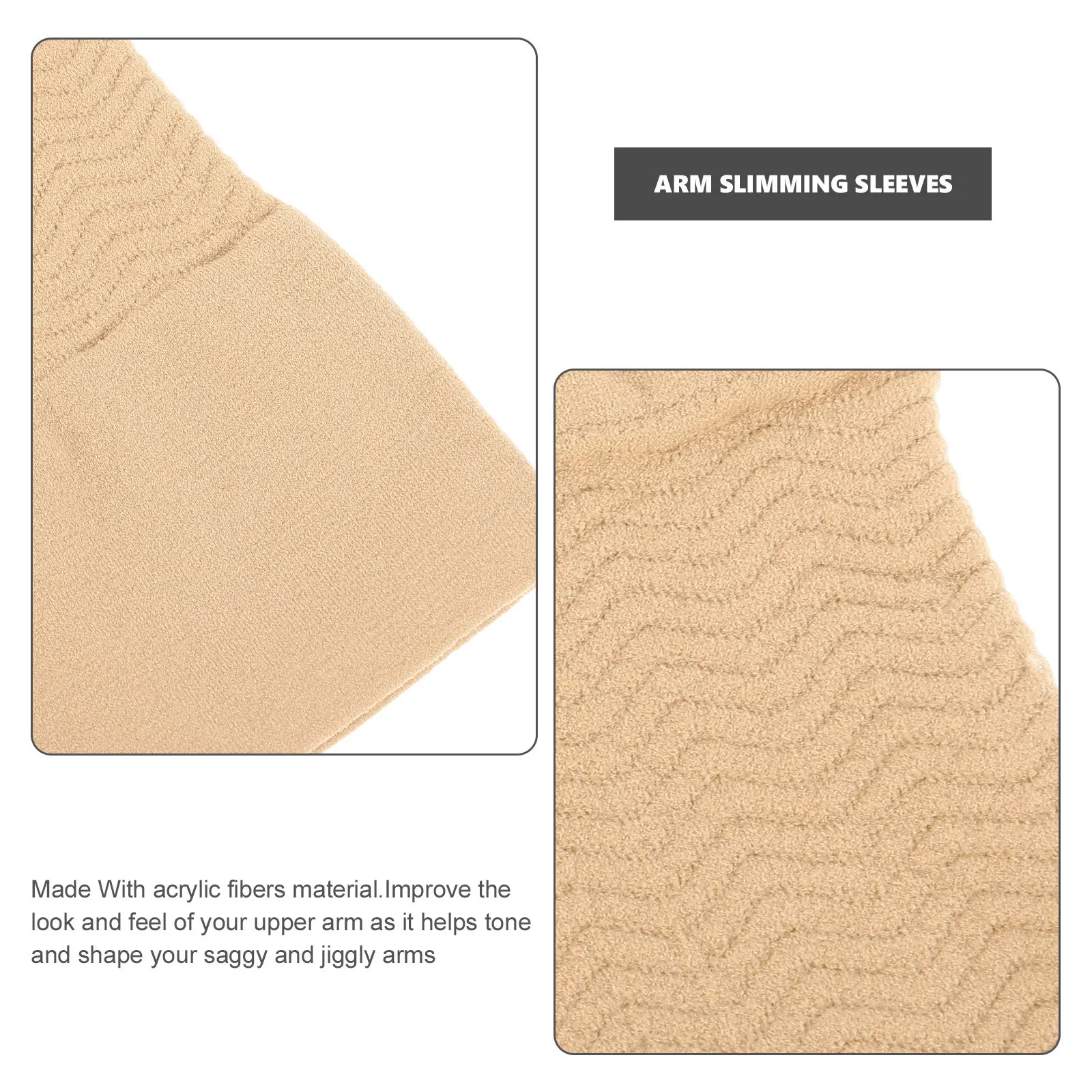 1Pair Arm Slimming Sleeves Stretchy Compression Shaper for Arms Enhances Circulation Reduces Fatigue Adds Strength Gym
