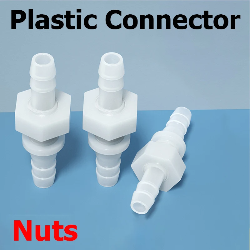 2/10PCS PP Pagoda Direct Connector Thread Bulkhead Plastic Connector Pipe Fitting For Aquarium Fish Tank Air Pump