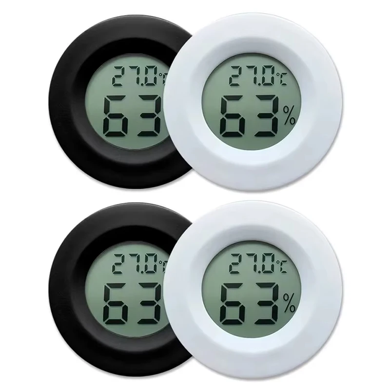 2/4PCS LCD Digital Thermometer Hygrometer Indoor Room Electronic Temperature Humidity Meter Sensor Gauge Weather Station Home ﻿