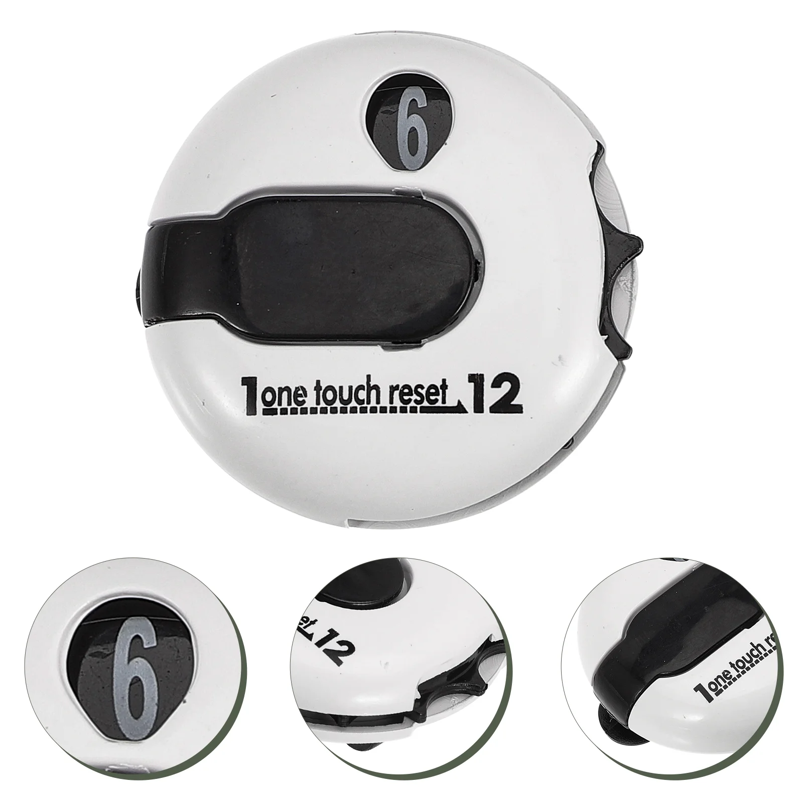 

Golf Scorer Balls Portable Golfing Hat Clip Scoring Device Golfs Type Counter Abs