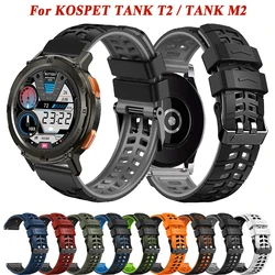 22mm Silicone Watchband Strap Compatible With For KOSPET TANK T2 / TANK M2 Correa Smartwatch Band Bracelet Breathable Wristbands