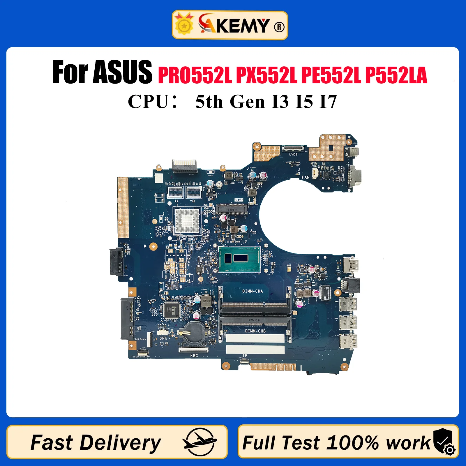 

P552LA Материнская плата для ноутбука ASUS ProArt P552L PRO552L PX552L PE552L P552LA P552LJ Материнская плата с процессором I3 I5 I7 тест ОК быстрая доставка