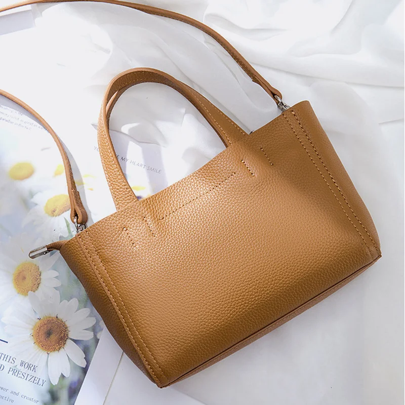 Women Mini Tote Bags Genuine Leather Small Handbags Girls Luxury Designer Lady Crossbody Bag Cute Shoulder Pouch Bolsa Feminina