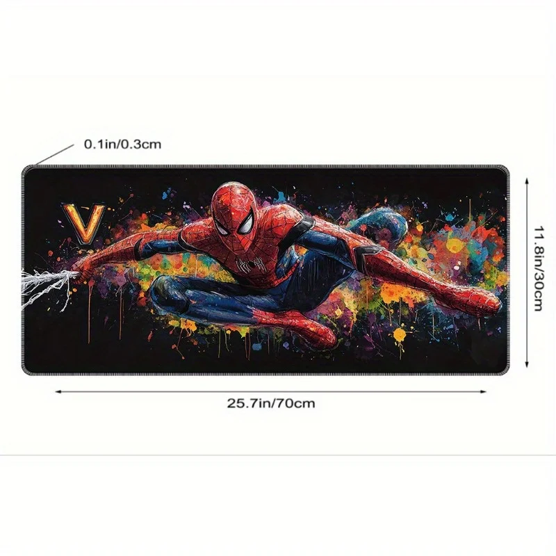 Superheld gaming-muismat - levendig ontwerp, rubberen basis, ideaal voor kantoor- en gaming-opstelling, bureauaccessoire |   Superheld De