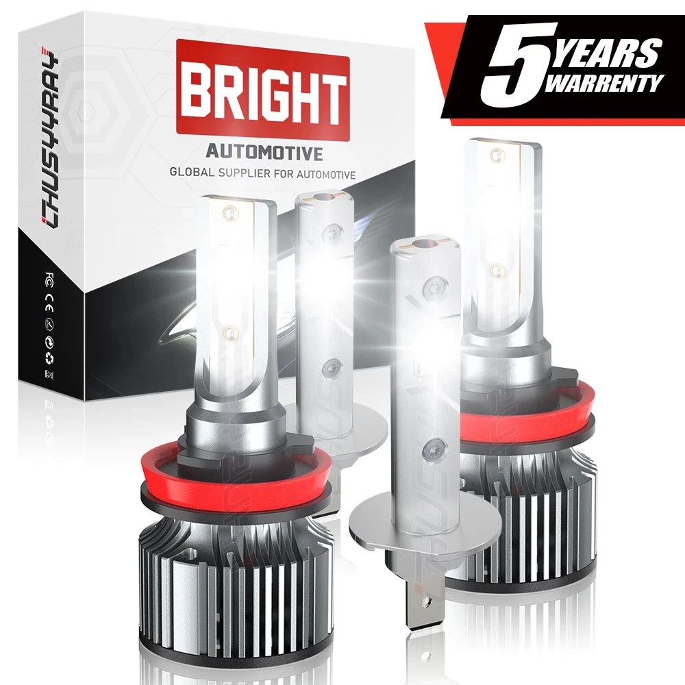 

4x H1 H11 Canbus светодиодные фары High Low Bulb Combo 12V 6500K 20000LM для Ford Fiesta SE Sedan 4-Door 1.6L 2014-18 Plug and play