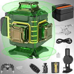 GZG 16-Line 4D Green Laser Level with High-Precision Vertical and Horizontal Lines