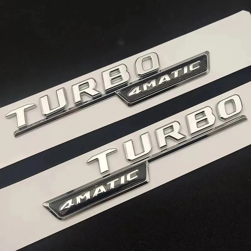 3D ABS Car Letters for Mercedes TURBO 4MATIC CLA35 CLA45 AMG C117 W117 CLA45S C118 W118 Fender Emblem Logo Sticker Accessories