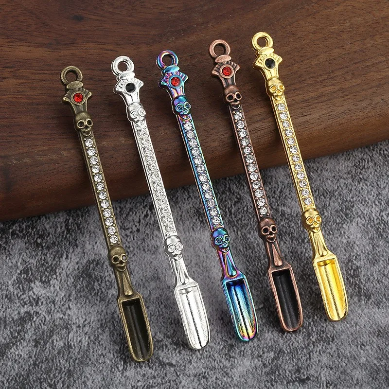 Metal Small Spoon Portable Drug Spoon, Micro-tuning Mini Spoons for Salt Tea Kitchen Supplies LS008