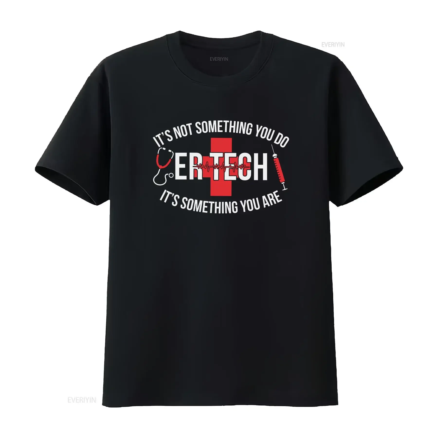ER Tech Technicians Emergency Room Technician T Shirt vintage Washed homme Unisex designer clothes Top For Everyday Wear