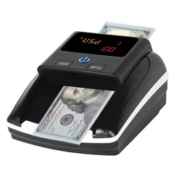 Money Counter Counterfeit Bill Detector Automatic Money Detection By UV MG IR Image Paper Size Thickness for EURO US Dollar