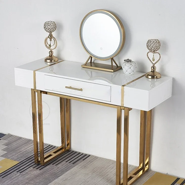Light luxury counter entrance table long strip for ultra-narrow decoration modern simple easy cabinet Nordic wall shelf foyer