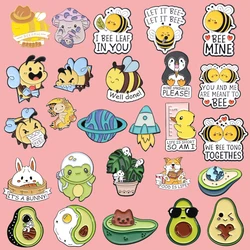 Cartoon Cute Cute Animal Bee Frog Astronaut Avocado Personalized Clothing Versatile Metal Badge