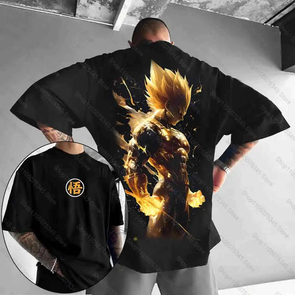 Dragon Ball Super Saiyan Men Women T Shirt Anime Graphic Tee Streetwear Summer Tops Casual Short Sleevet Oversized Y2k Clothes