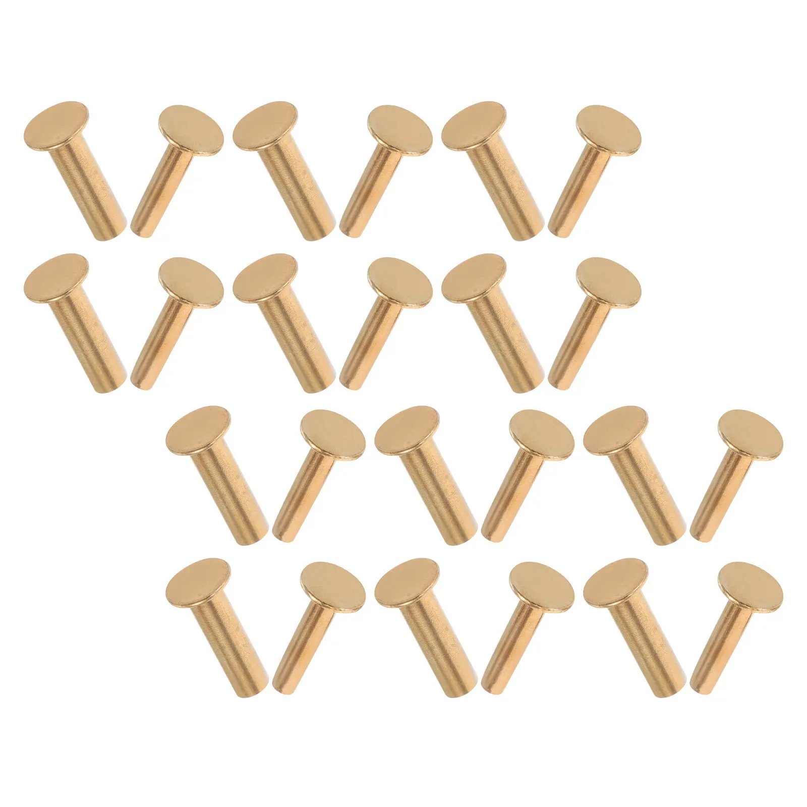 

14 Pairs Sub-Mother Rivets Copper Handle Pins For Kitchen Knives Repair Replacement Diy Tools Accessories Knife Making Supplies