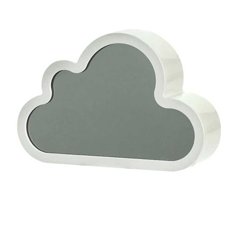 Luz de noche LED de tulipán de nube DIY, adornos de dormitorio de niña, marco de fotos, espejo, lámparas de mesa, mesita de noche hechas a mano