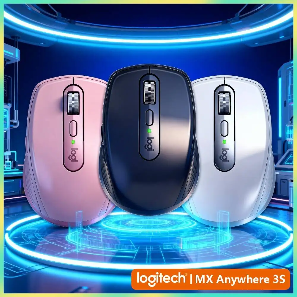 Precision MX Anywhere 3S - 8K DPI, MagSpeed Scroll, Ergonomic, Suitable for Camera Accessory Design & Studio Work