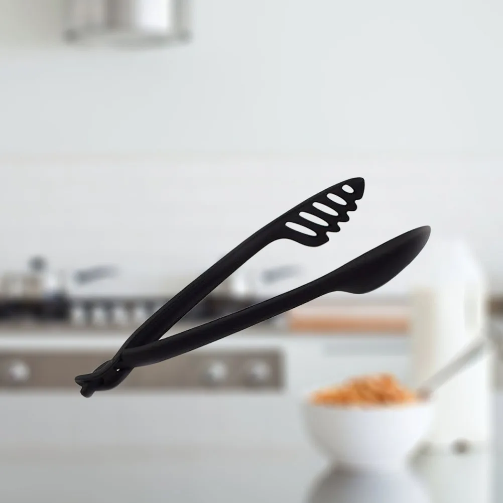 

2PCS Food Tongs Kitchen Utensils Cooking Tools BBQ Accessories Food Grade Clip Nylon Non Slip H Thumb Rests Save