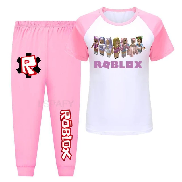 ROBLOX bambini pigiama set bambini pigiameria vestito maniche t shirt pantaloni ragazzo vestiti pigiama neonato moda top pantalone AliExpress