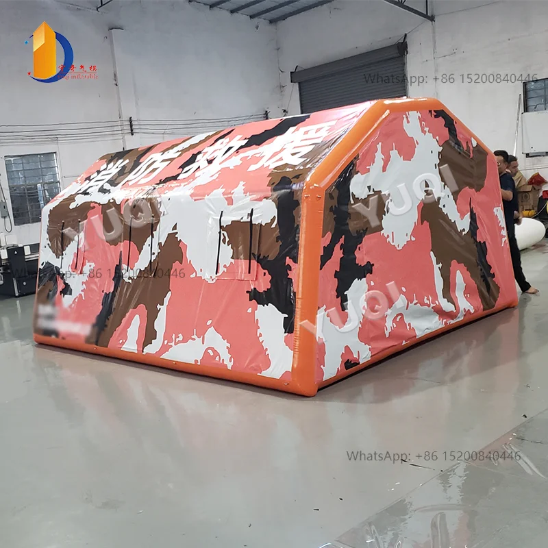 YUQI Factory Large Outdoor Medical Rescue Inflatable Tent Field Command Fire Disaster Relief Flood Relief Emergency Relief Tent