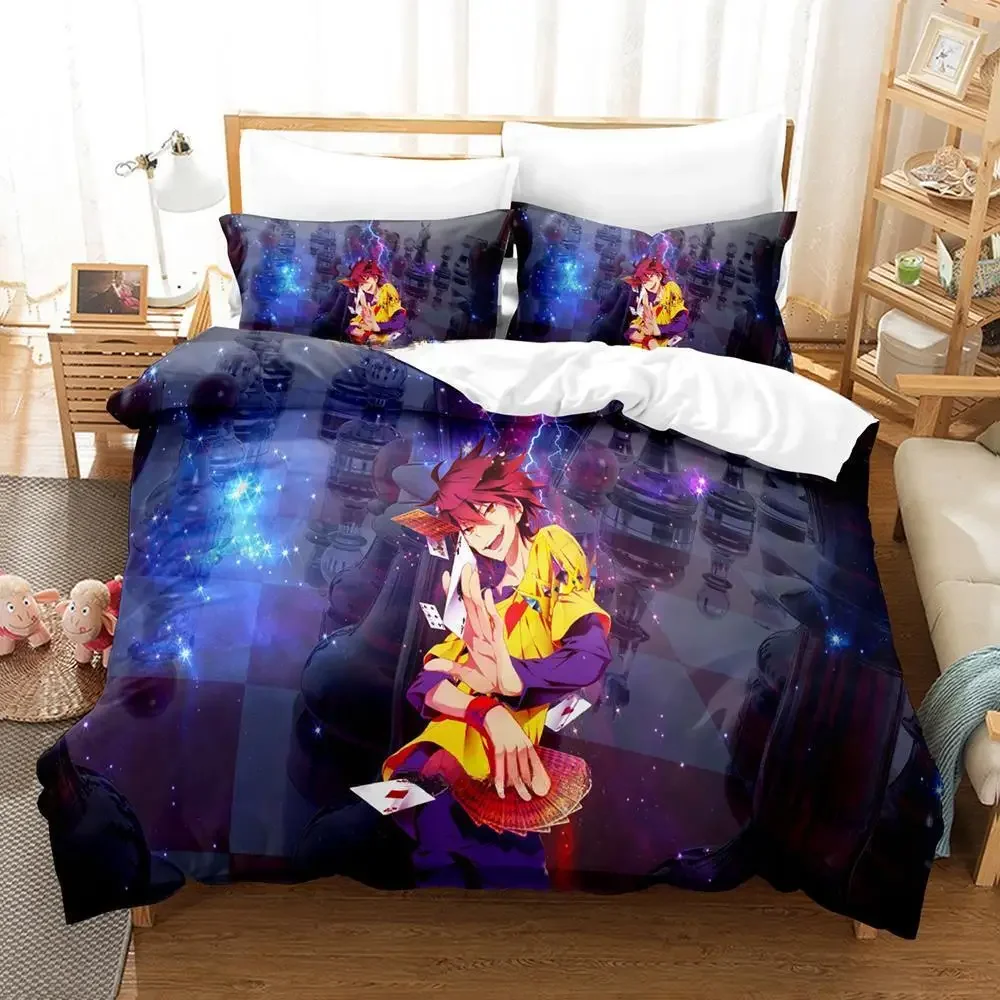 

Новая игра No Game No Life Sora and Shiro Комплект постельного белья Single Twin Full Queen King Size Комплект постельного белья для взрослых и детей Наборы пододеяльников для спальни