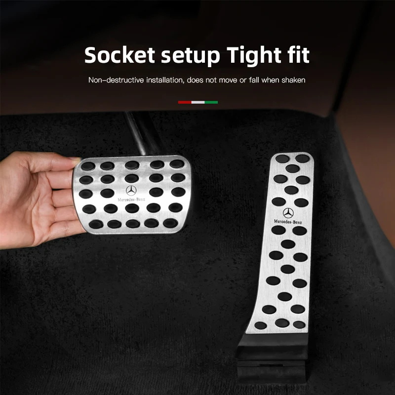 سيارة الغاز الوقود الفرامل القدم غطاء دواسة لمرسيدس بنز AMG W206 W204 W205 W212 W464 W240 W211 GLE GLS GLC CLA GLA GLK W247 W246 #2