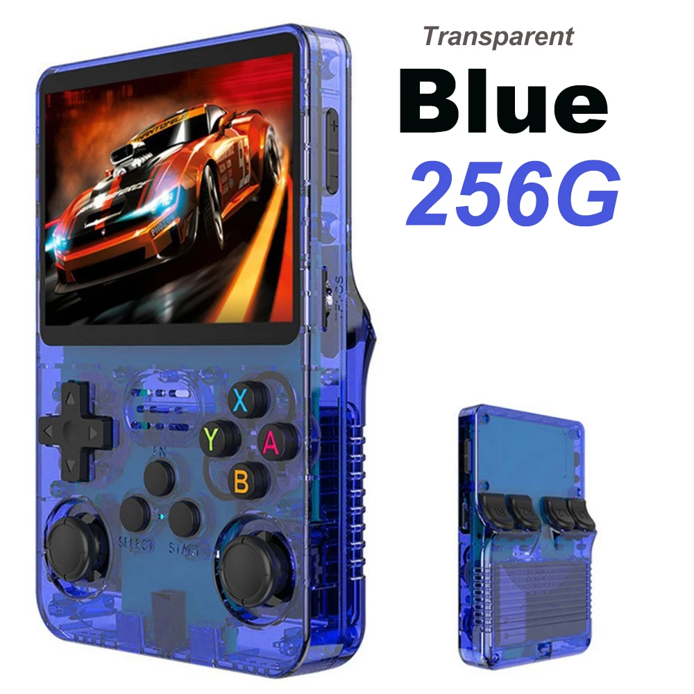 BOYHOM 256G/128G/64G R36S ARKOS 2,0 Retro Handheld Spielkonsole 3,5'' IPS bildschirm, tragbare Tasche Spiel Player für kinder geschenk