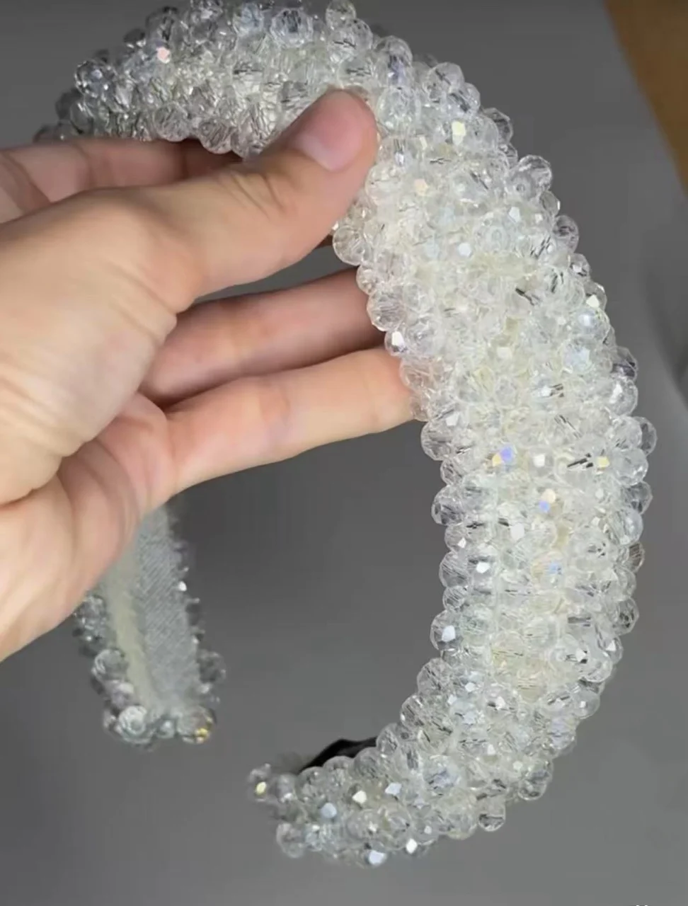 

Handmade Crystal Hairbands Accessory Fashion Women Hair Clip Hoop Ultra-sparkly Bridal Crowns