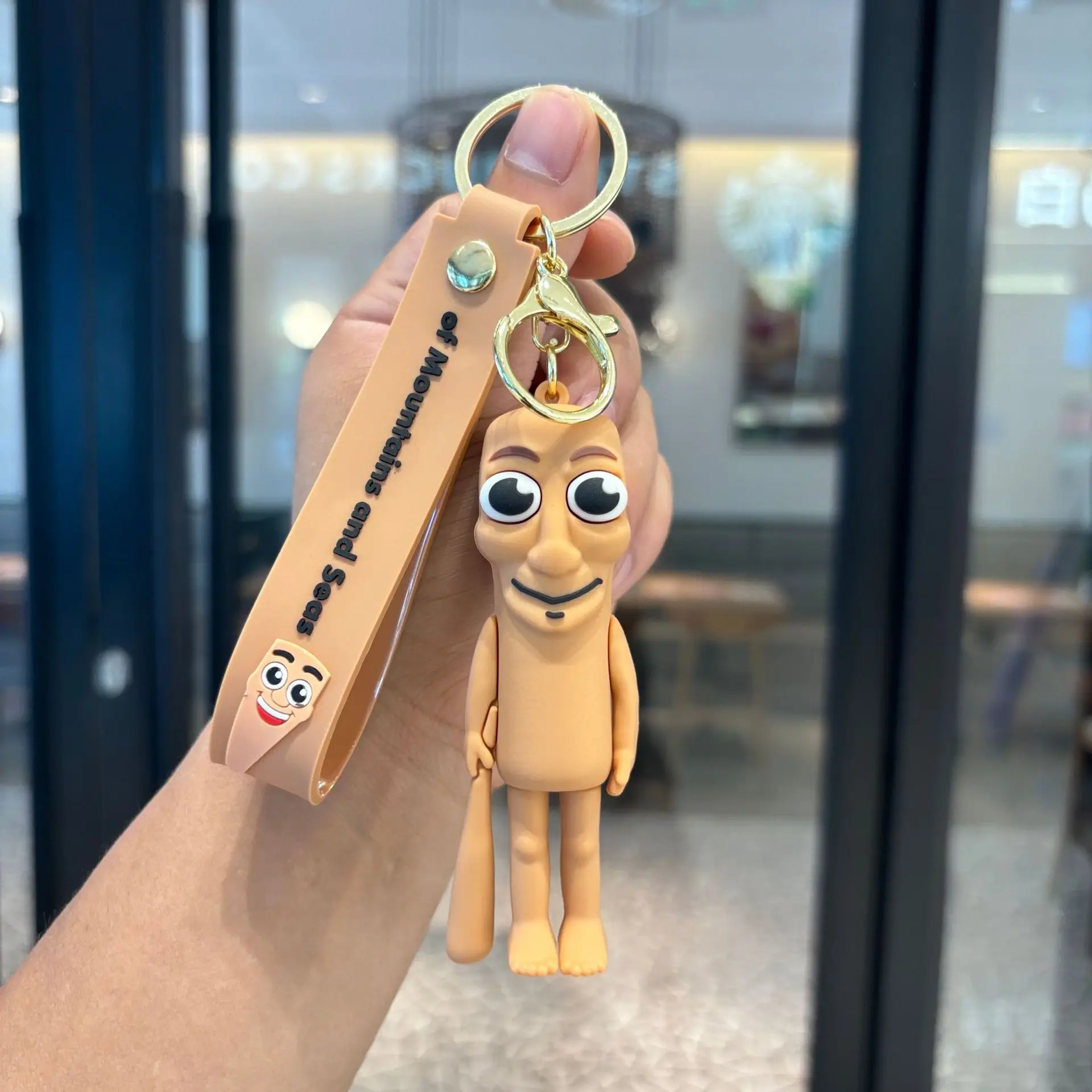 عالية الجودة موانا دمية شان هاي جينغ الشكل سلسلة مفاتيح من السيليكون حقيبة اكسسوارات السيارات مخلب آلة هدية