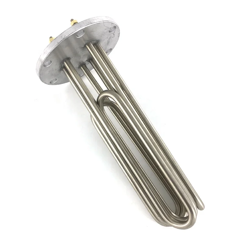 High Power 380V 20KW 30KW 40KW Explosion Proof Stainless Steel Flange Immersion Tubular Heater for Chemical Tank Reactor