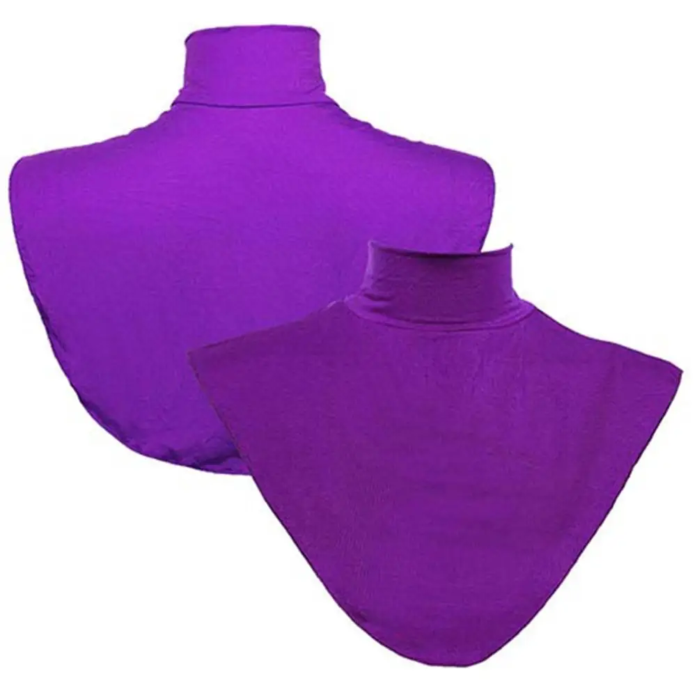 Col roulé musulman pour femme, faux col, Hijab en jersey, couvre-cou, casquette intérieure musulmane, Turban, Islam Modal Dickey, 7 couleurs