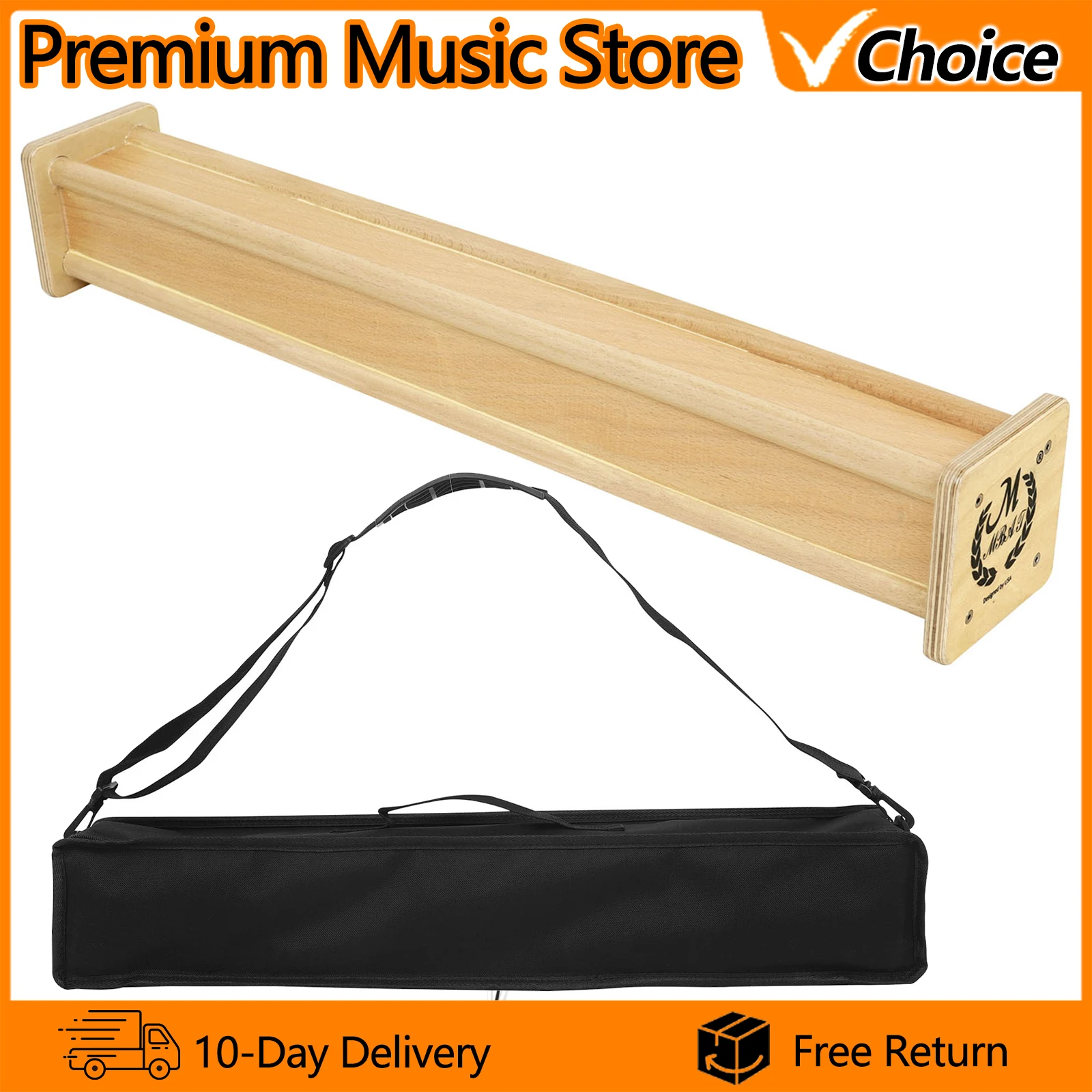 

Portable Solid Wood Rain Sound Stick Orff Instrument Rain Sound Cylinder Rain Stick with Storage Bag Length of 63 CM
