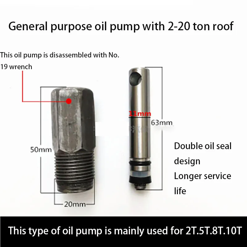 Jack Ölpumpe Körper Öl Druck Hydraulische Zylinder 20*11mm Reparatur Zubehör Vertikale Universal