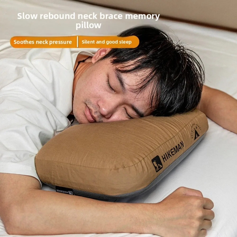 

Soft Slow Rebound Memory Foam Pillow Outdoor Camping Traveling Cervical Pillow Portable Neck Support Pillow Camp Sleeping Gears