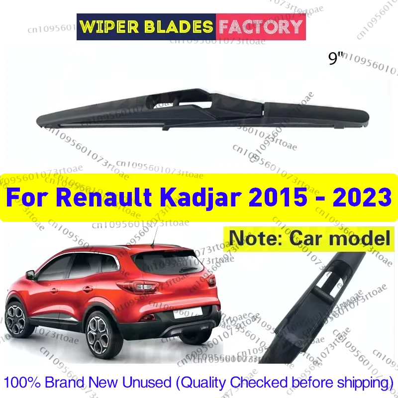 

Rear Windshield Wiper Blade For Renault Kadjar 2015 - 2023 9" Car Windscreen Accessories Fit Tailgate Window Rain Brush