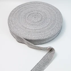 1.6 Inch Wide Herringbone Cotton Rug Seam Ribbon Webbing Carpet Binding Trim Twill Tape for DIY Craft Sewing
