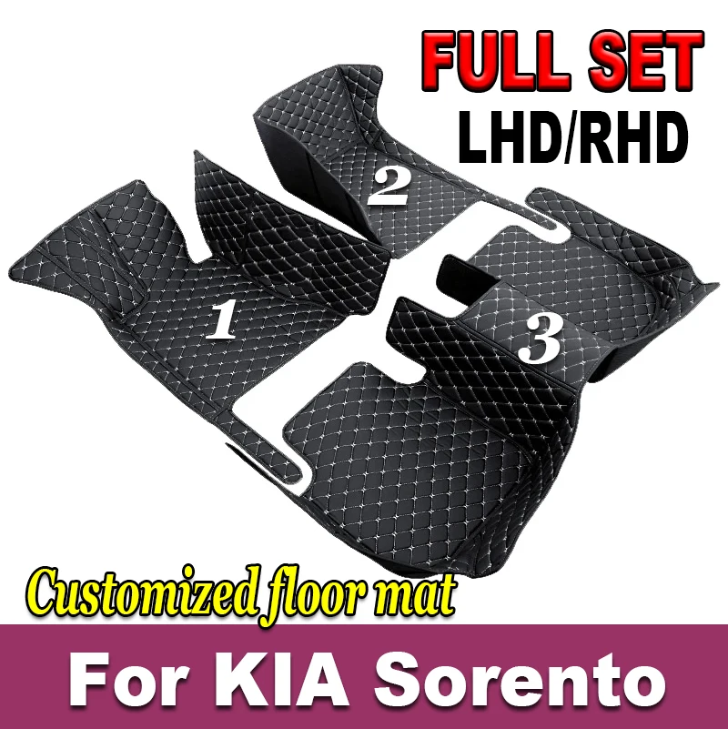 

Custom Car Floor Mats For KIA Sorento All Model Auto Carpet Cover Interior Accessories