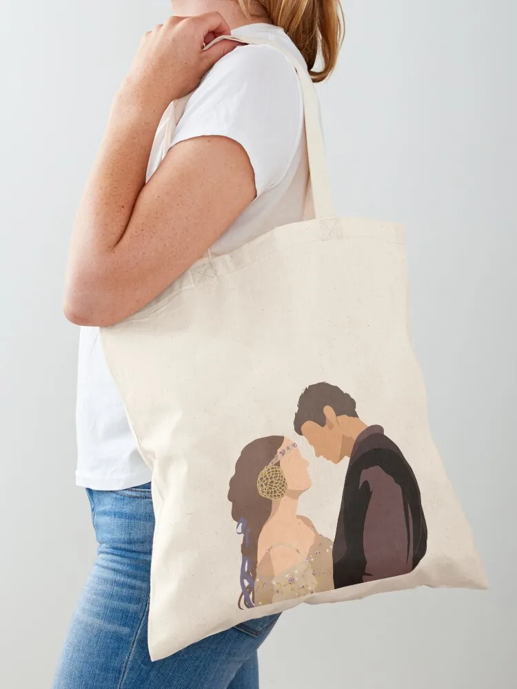 Anakin and Padme-Attack of the Clones Tote Bag shopping bags foldable reusable shopping bag Canvas Tote Bag