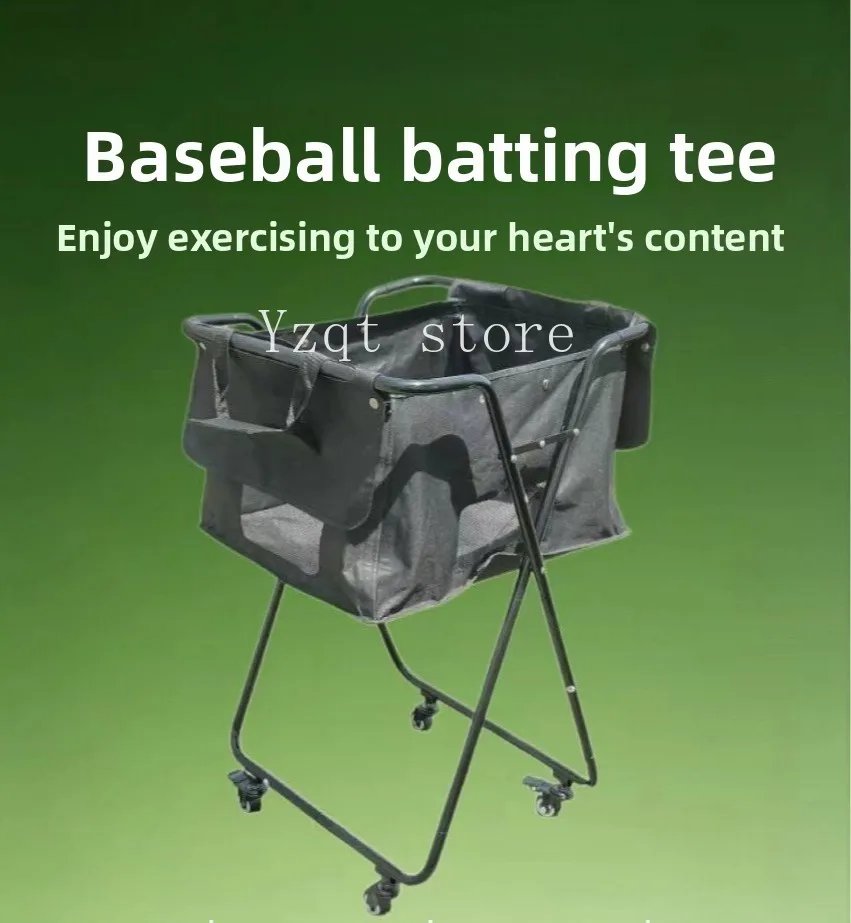 Pick Ball Cart Portable Folding Ball Collector Large Capacity Storage Cart