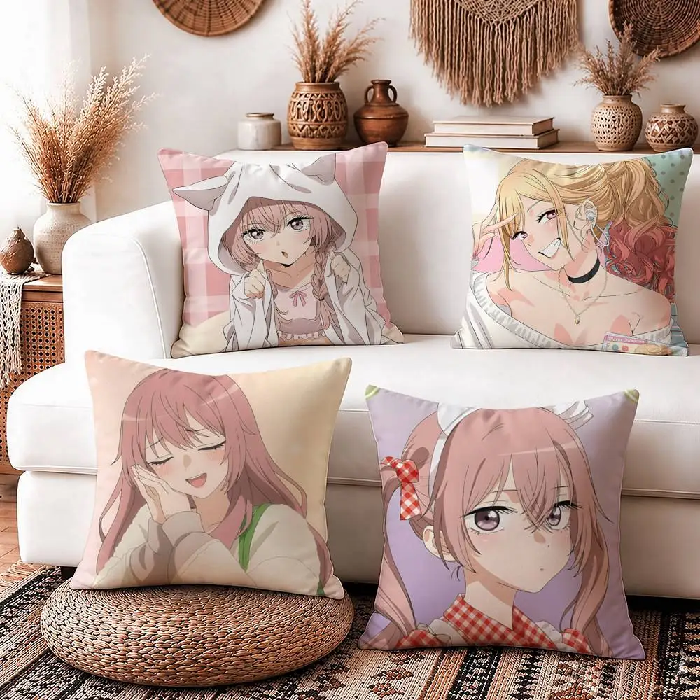 My DressUp D-Darling Official Square Sofa Pillow Cover Solid Color Living Room Home Decor Cushion Case